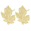 Brass Stud Earring Findings KK-Z099-04G-02-1