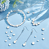 80Pcs 4 Styles Rack Plating Brass Spacer Beads KK-PH0006-86-5
