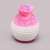 Resin Vase Miniature Flowerpot Ornaments AJEW-WH0251-96D-1