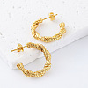 Twist 304 Stainless Steel Stud Earrings for Women OO0866-2