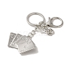 Alloy Playing Card Keychains KEYC-A013-01A-01-2