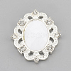 Alloy Acrylic Rhinestone Cabochons X-RB-N050-01-24S-2