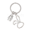 Rabbit and Lantern Alloy Keychain KEYC-JKC01072-2