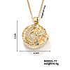 Vintage Sparkling Rhinestone Moon Virgin Pendant Necklaces DL7849-9-1