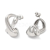 Non-Tarnish 304 Stainless Steel Twist Infinity Stud Earrings EJEW-I286-03P-2