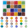 24 Strands 24 Colors Electroplate Glass Beads Strands EGLA-GO0001-10-1