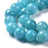 Natural Mashan Jade Round Beads Strands G-D263-4mm-XS28-8