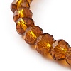 Faceted Glass Beads Stretch Bracelets BJEW-JB05887-02-3