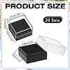 Transparent Plastic Badge Storage Boxes LS-CON-WH0083-017-2