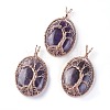 Natural Amethyst Big Pendants G-G771-C04-1