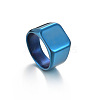 Square Titanium Steel Finger Rings WGB1DFB-12-2