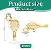 20Pcs Sports Brass Pendants KK-PH0014-26-2