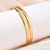 304 Stainless Steel Hollow Cuff Bangles SA-CBA46AF-29G-3