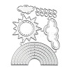 Weather Theme Carbon Steel Cutting Dies Stencils DIY-P076-10-2