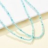 Natural Amazonite Beaded Necklaces NJEW-K114-B-A07-2