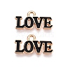 Valentine's Day Theme Alloy Enamel Pendants ENAM-T020-50D-01-1