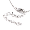 Non-Tarnish 304 Stainless Steel Heart Pendant Necklaces NJEW-JN03518-01-5