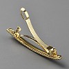 Rrhinestone with Alloy Hair Barrettes OHAR-WH20010-13LG-2