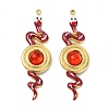 304 Stainless Steel Enamel Pendants STAS-T076-07G-03-1