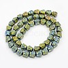 Electroplate Non-magnetic Synthetic Hematite Beads Strands G-J181-07-2