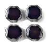 Two Tone Crackle Glass Beads GLAA-Z007-11A-2