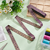 7.7 Yards Ethnic Style Polyester Ribbon OCOR-WH0086-39-4