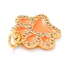 Real 18K Gold Plated Brass Micro Pave Cubic Zirconia Charms ZIRC-L100-085G-4