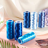 6Rolls 6 Colors Velour Yarn AJEW-TA0002-70B-7