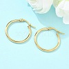 Ion Plating(IP) 304 Stainless Steel Hoop Earrings X-EJEW-N0016-11G-C-1