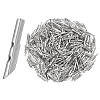 SUPERFINDINGS 300Pcs Iron Folding Crimp Ends STAS-FH0001-86-1