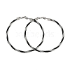 304 Stainless Steel Ring Hoop Earrings for Women EJEW-M023-08D-1