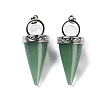 Natural Green Aventurine Pendants G-F777-06P-06-1