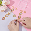 2Pcs Oval Iron Safety Pins JEWB-UN00002-3