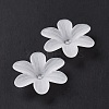 6-Petal Transparent Acrylic Bead Caps LS-X-OACR-A017-14-3