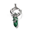 Synthetic Malachite Pointed Pendants G-I0322-03P-01-2