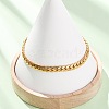 304 Stainless Steel Panzer Chain Bracelets for Women BJEW-F529-15G-2
