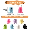 14Pcs 7 Colors Opaque Acrylic Beads MACR-YW0004-10-2