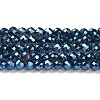 Electroplate Transparent Glass Beads Strands LS-GLAA-H021-01B-FR05-2