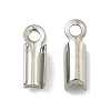 Tarnish Resistant 304 Stainless Steel Folding Crimp Ends X-STAS-R063-28-2