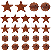 40Pcs 2 Styles Iron Pendants IFIN-CN0001-01-1