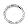 Non-Tarnish Twisted Ring Hoop Earrings for Girl Women STAS-D453-01P-03-1