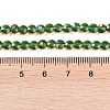Electroplate Glass Beads Strands EGLA-Q128-02A-FP02-4
