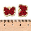 Brass Micro Pave Cubic Zirconia Pendants KK-C158-03D-G-3