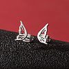 Stainless Steel Stud Earrings for Women PW-WGFE412-14-1