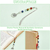 Chakra Theme Natural & Synthetic Gemstone Beads Bookmarks AJEW-AB00202-5