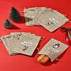 12Pcs 12 Styles Christmas Printed Burlap Packing Pouches Drawstring Bags ABAG-FS0001-03A-10