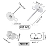 304 Stainless Steel Stud Earring Findings STAS-UN0007-95P-2