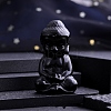 Natural Obsidian Carved Buddha Statue PW-WG52812-13-1