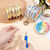 10 Rolls 10 Styles Round Copper Jewelry Wire CWIR-BBC0001-10-3