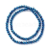 Electroplate Glass Beads Strands EGLA-K015-09A-2